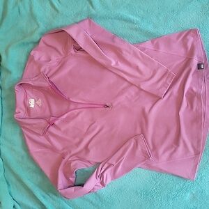 REI Half Zip Pullover Women’s Long Sleeve Purple Stripe Outdoor Activewear